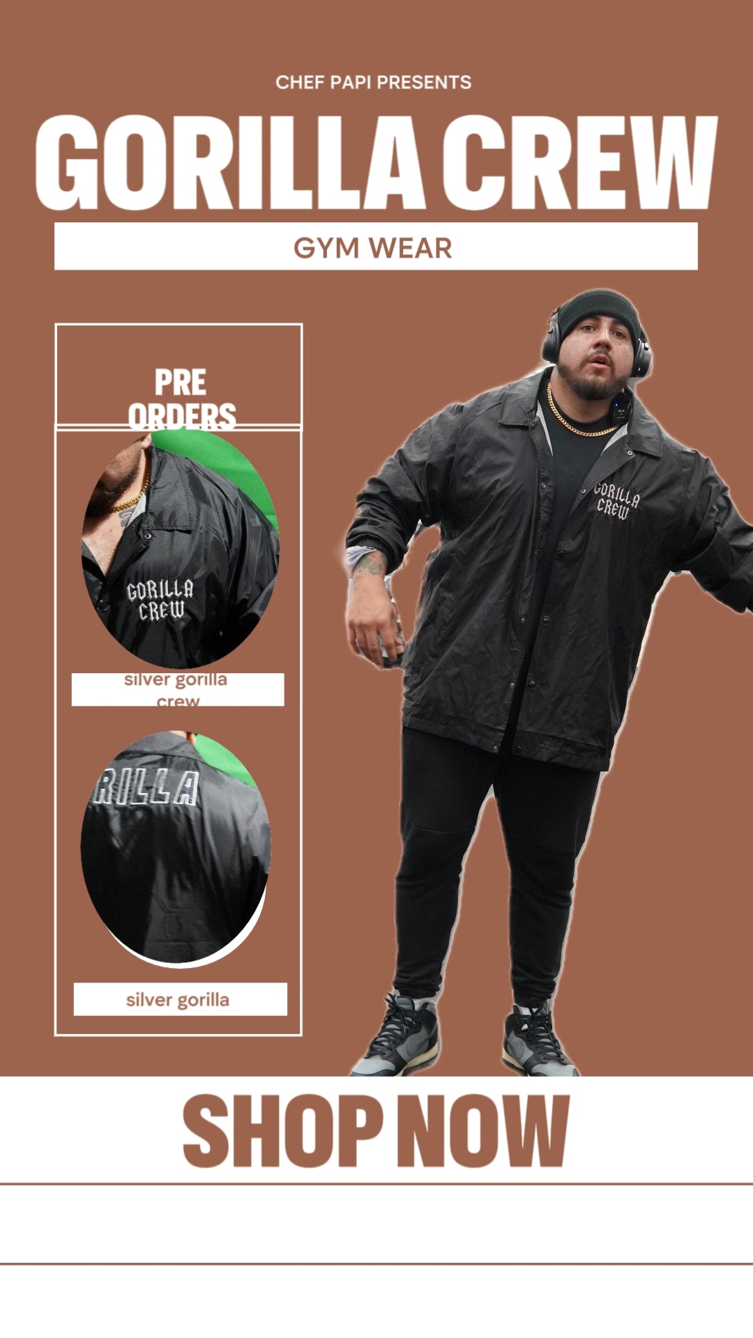 Gorilla Crew Nylon Jacket