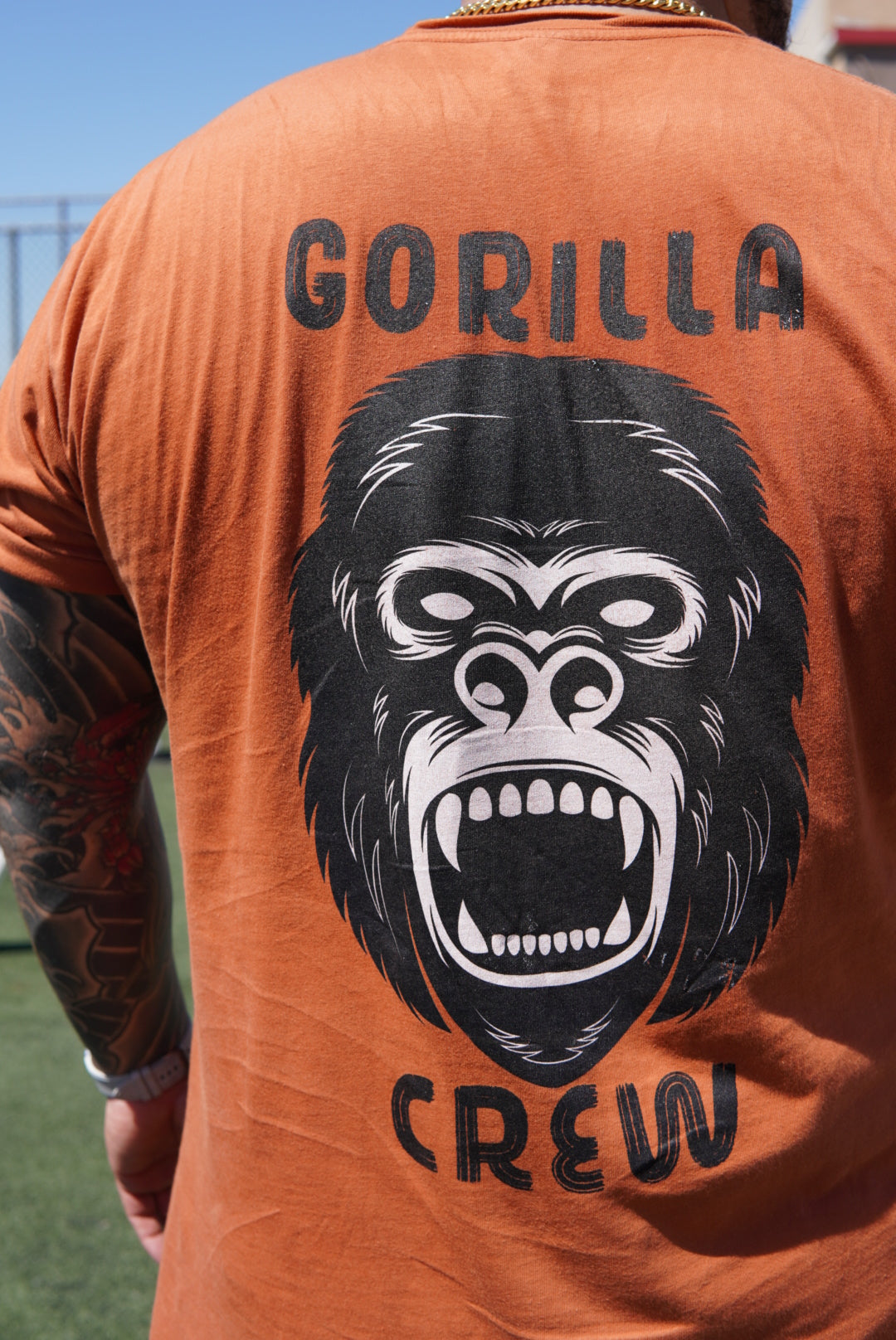 Gorilla crew t shirt ( gorilla face