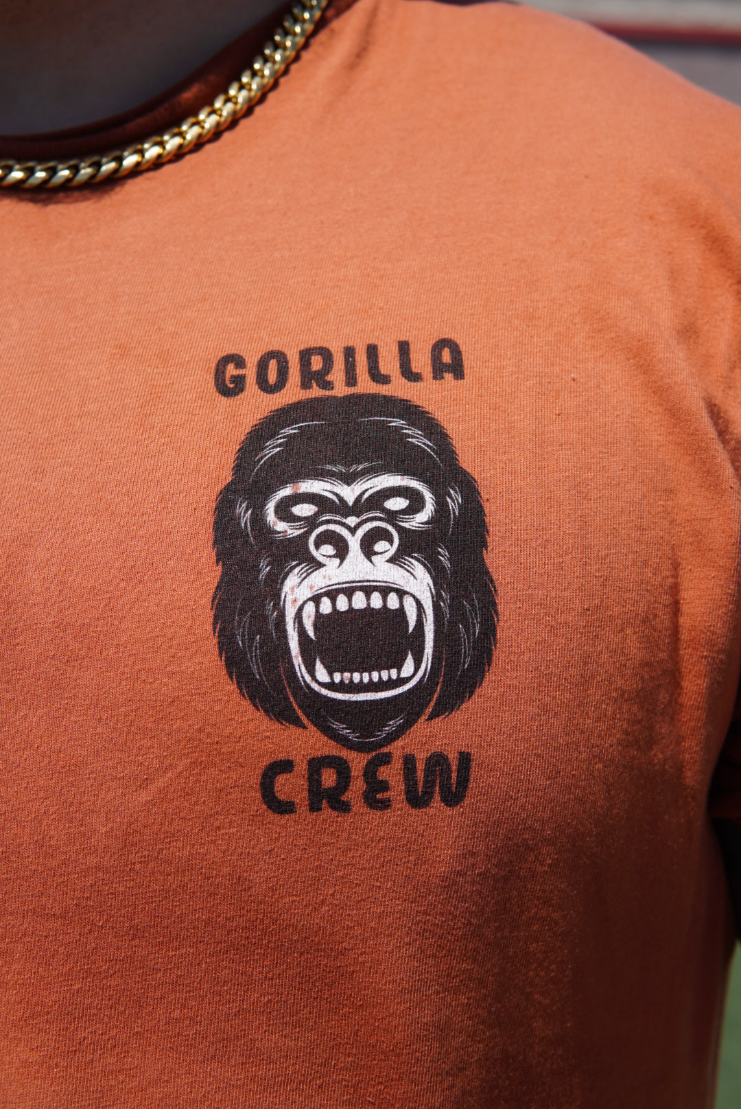 Gorilla crew t shirt ( gorilla face