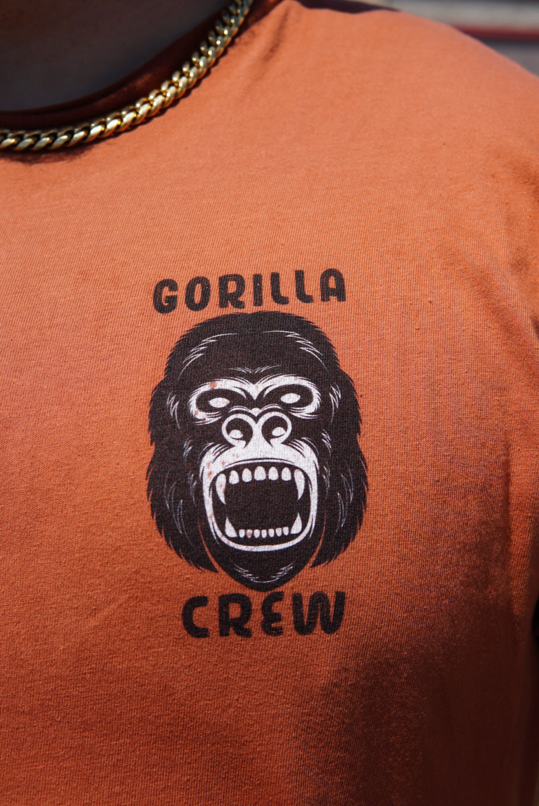 Gorilla crew t shirt ( gorilla face