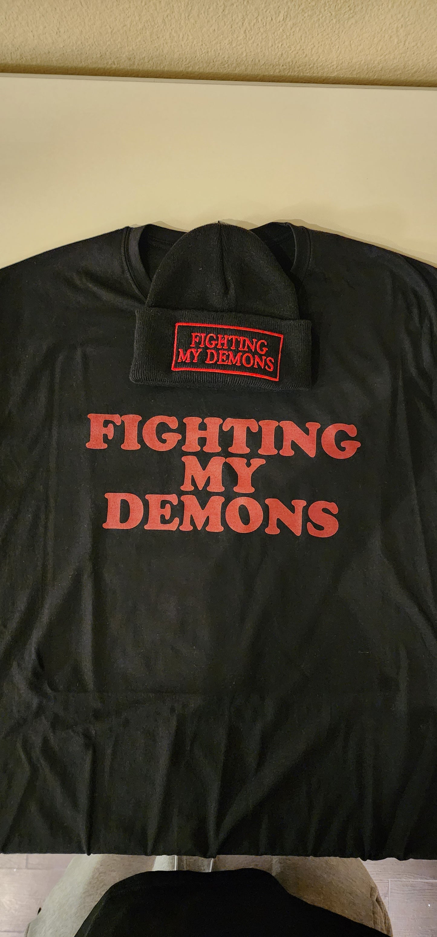 Fighting my demon beanie